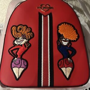 Love Moschino rare leather red bag